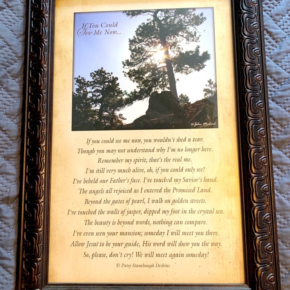 Picture with beautiful poem.